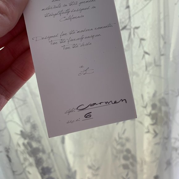 NWT Tara Lauren Carmen Wedding Bridal Dress with Embroidered Tulle - Picture 12 of 15